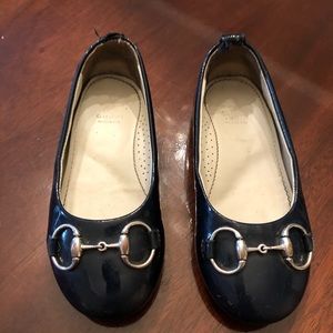 Gucci Girls Horsebit Shoes Size 24 Well Loved